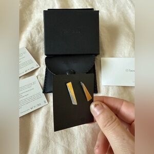 Beeshaus triangle long earrings